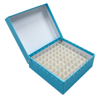 [BS-CVB-81Z] EzOpen Sample Box (81 Paper), Cardboard Freezer Box, for 0.5~2㎖ Cryovials & MicrotubesIdeal, 81홀 냉동 박스